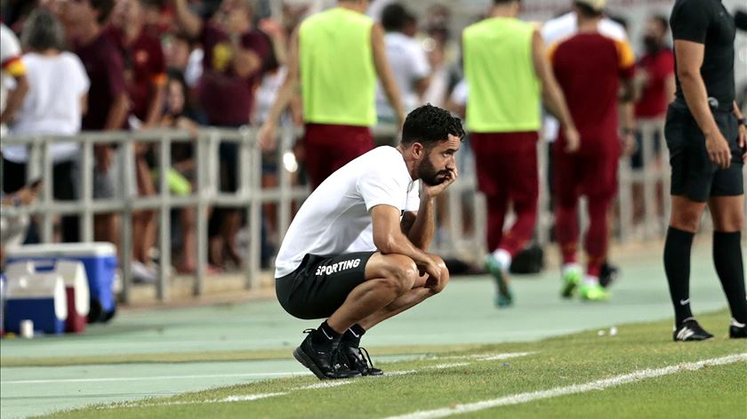 Apesar dos rumores, Rúben Amorim continua em Alvalade. Foto: Duarte Drago/Lusa