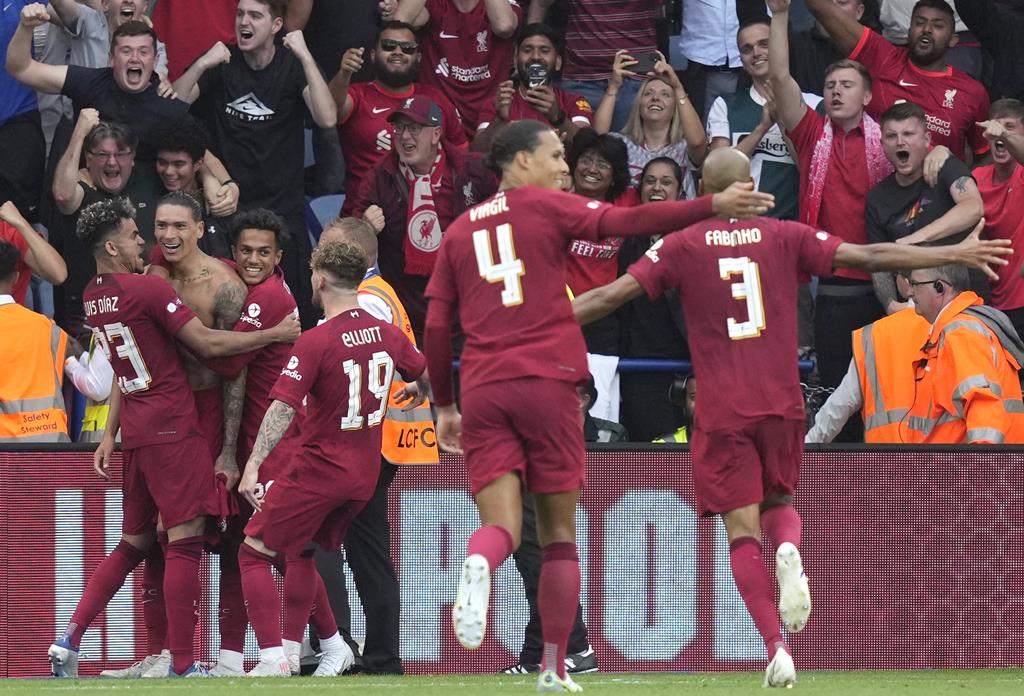 Darwin Nunez marcou o 3-1 do Liverpool contra o Manchester City na Supertaça inglesa. Foto: Andrew Yates/EPA Darwin Nunez marcou o 3-1 do Liverpool contra o Manchester City na Supertaça inglesa. Foto: Andrew Yates/EPA