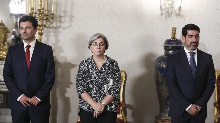 Ricardo Mestre, Margarida Tavares e Miguel Alves tomam posse. Foto: António Cotrim/Lusa