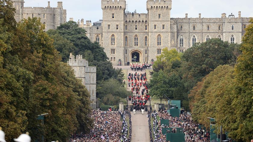 funeral da rainha no castelo de  Windsor. Foto: Dek Traylor/EPA