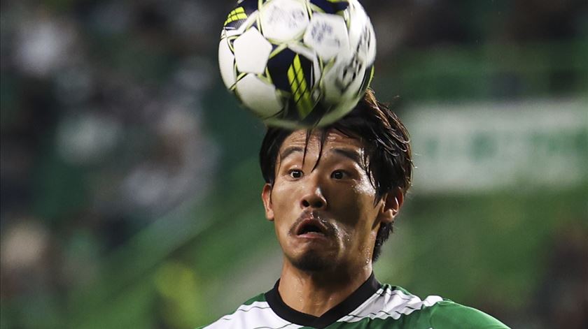 Hidemasa Morita marcou pelo Sporting ao Vitória Guimarães. Foto: José Sena Goulão/Lusa