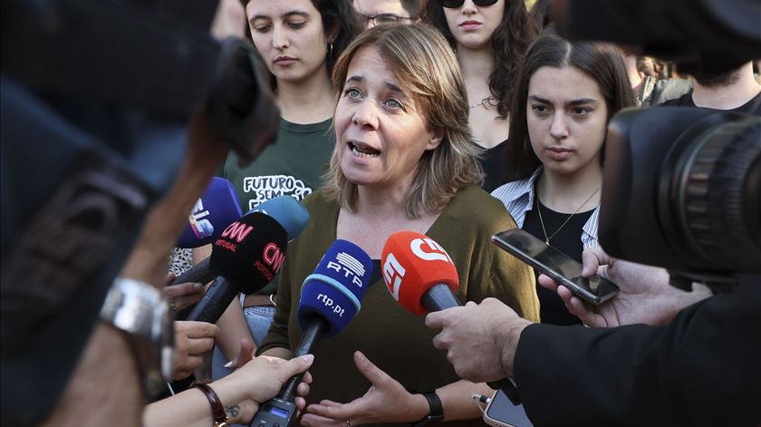 Catarina Martins na marcha pelo clima em Lisboa 12 novembro 2022 Foto: Manuel De Almeida/EPA