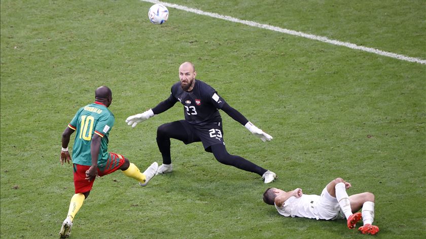 Aboubakar reduziu com um grande golo de chapéu. Foto: Rolex Dela Pena/EPA