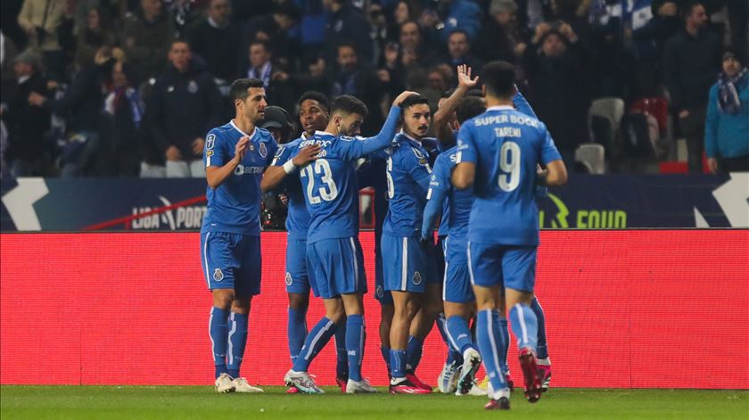 Eustáquio marcou golo do FC Porto contra Sporting na final da Taça da Liga. Foto: Paulo Cunha/EPA