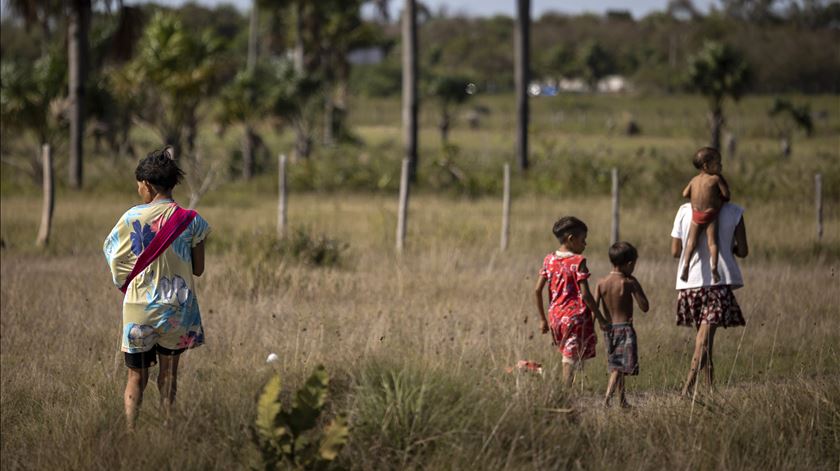 indígenas Yanomami em Boavista no estado de Roraima Brasil Foto: Raphael Alves/EPA