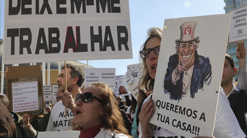 Manifestação na BTL. "Basta de usar o Alojamento Local como bode expiatório"