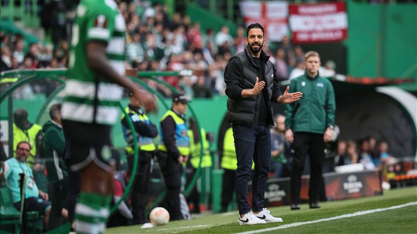 Rúben Amorim confiante nas possibilidades do Sporting na Liga Europa Foto: Manuel de Almeida/EPA