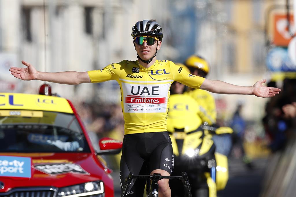 Tadej Pogacar, UAE Team Emirates. Foto: Sebastien Nogier/EPA Tadej Pogacar, UAE Team Emirates. Foto: Sebastien Nogier/EPA