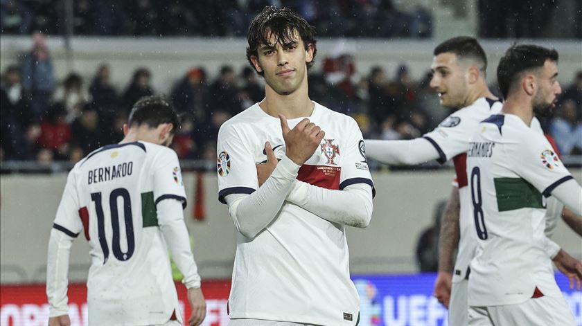 João Félix marca por Portugal ao Luxemburgo. Foto: Miguel A. Lopes/Lusa