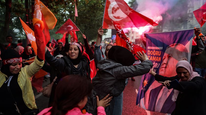 Erdogan reeleito presidente da Turquia. Foto: Tolga Bozoglu/EPA