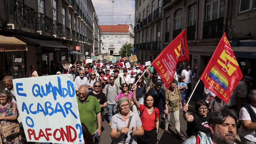 Manifestação do Movimento Mais SNS em Lisboa. Foto: Manuel De Almeida/Lusa