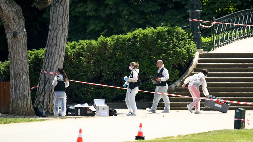 Atentado em parque infantil em França em Annecy Foto: Jean-christophe Bott/EPA