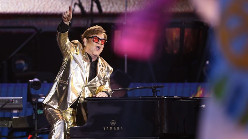 Elton John no festival Glastonbury 2023. Foto: Adam Vaughan/EPA