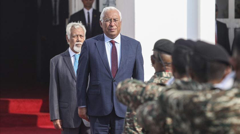 O primeiro-minstro português, António Costa, visita Timor Leste. Foto: Antonio Dasiparu/EPA