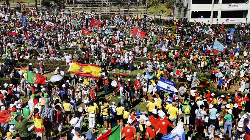 Missa de abertura da JMJ no Parque Eduardo VII. Foto: António Cotrim/Lusa