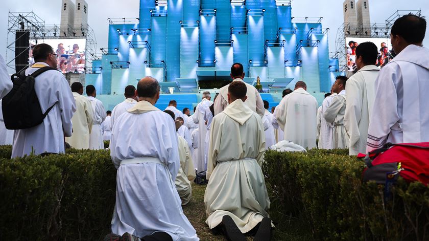 Primeiro dia de JMJ 2023, em Lisboa. Foto: Antonio Cotrim / Pool/EPA