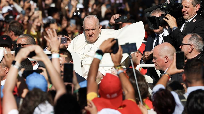 Papa Francisco no Parque Eduardo VII. Foto: José Sena Goulão/Lusa