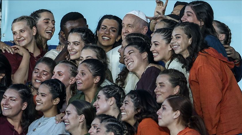 Papa Francisco na Via-Sacra no Parque Eduardo VII. Foto: André Kosters/Lusa