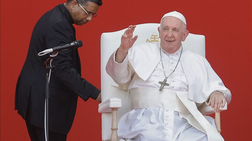 Papa Francisco despede-se dos voluntários da JMJ. Foto: António Pedro Santos/Lusa