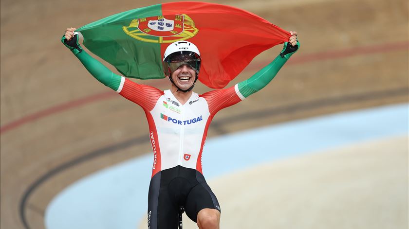 Iuri Leitão, Portugal, Mundial ciclismo pista, Glasgow. Foto: Adam Vaughan/EPA