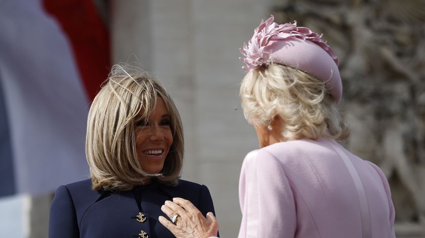 Camilla e Brigitte Macron. Foto: Yoan Valat / Pool / EPA