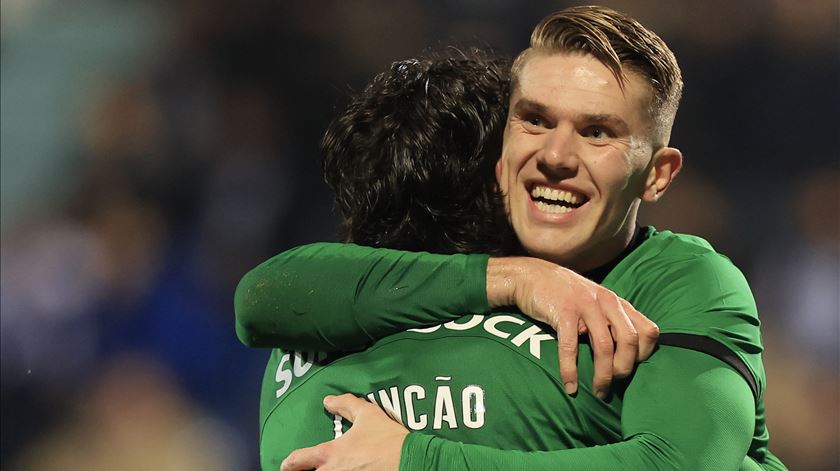 Trincão e Gyokeres, Sporting. Foto: José Coelho/EPA