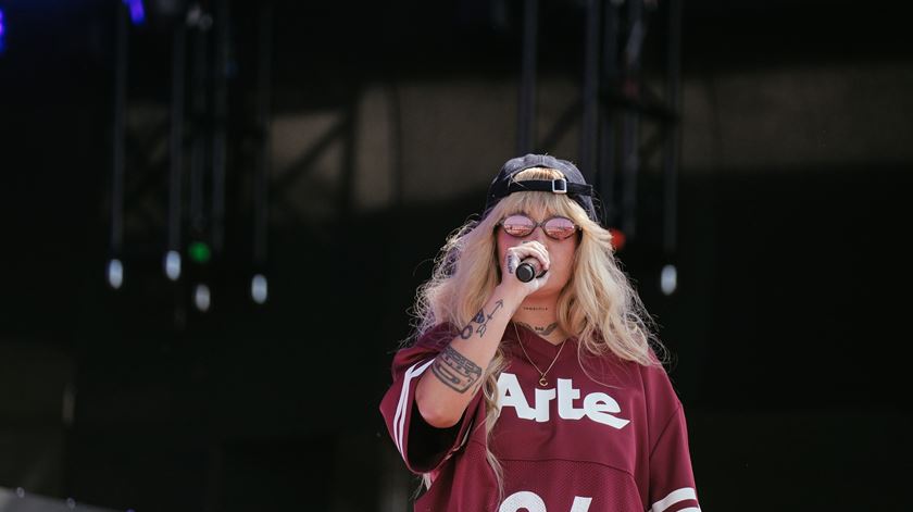 Carolina Deslandes no Rock in Rio Lisboa 2024. Foto: Sara Falcão/RR