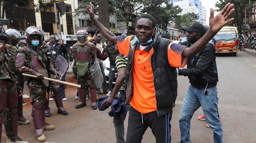Protests erupt again in Nairobi despite tax-hike bill withdrawal. Foto: Daniel Irungu/EPA