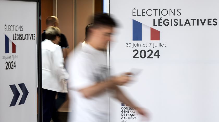 eleições legislativas em França Foto: Martial Trezzini/EPA