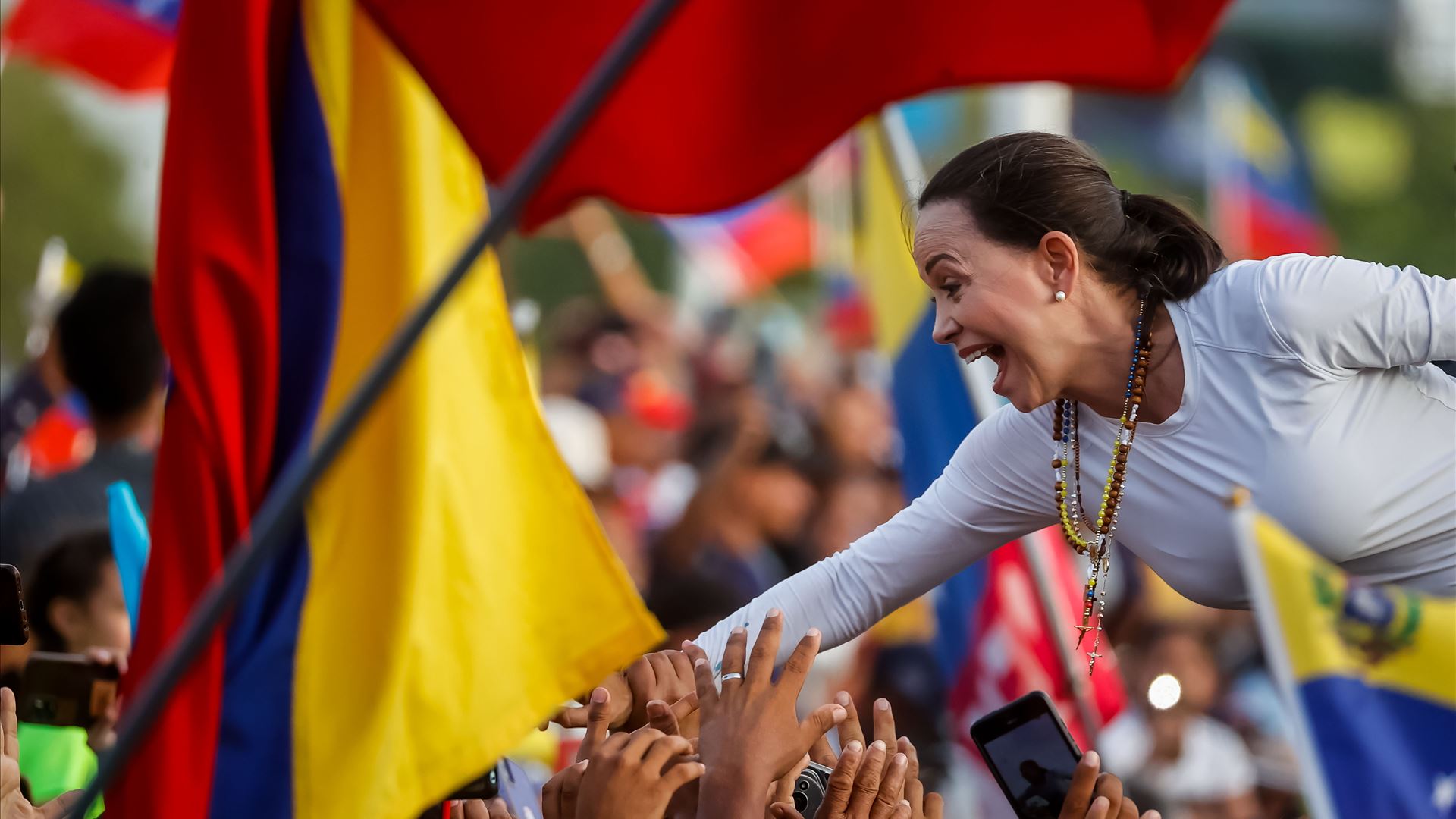 ​Maria Corina Machado dedica Nobel da Paz ao "povo sofredor" da Venezuela e a Trump