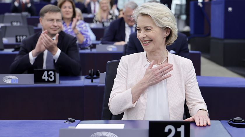 Von der Leyen reeleita presidente da Comissão Europeia. Foto: Ronald Wittek/EPA