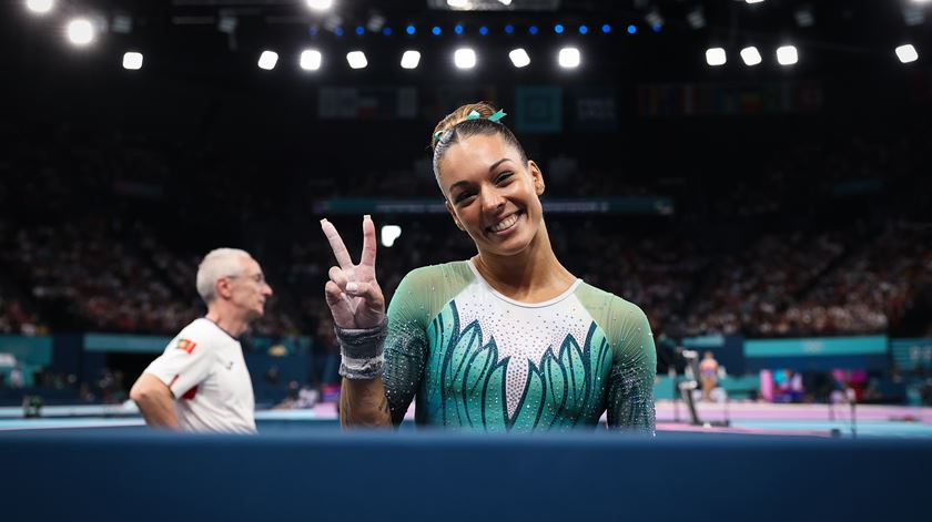 Filipa Martins na final da ginástica