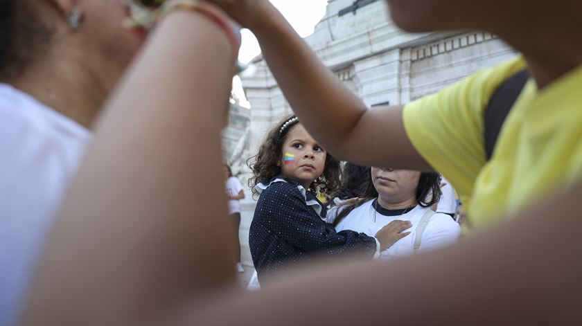 Manifestação de venezuelanos em Lisboa. Foto: Miguel A. Lopes/Lusa