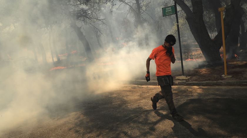 Grécia viveu o julho mais quente de 2024 desde que os registos começaram a ser feitos em 1960. Foto: George Vitsaras/EPA