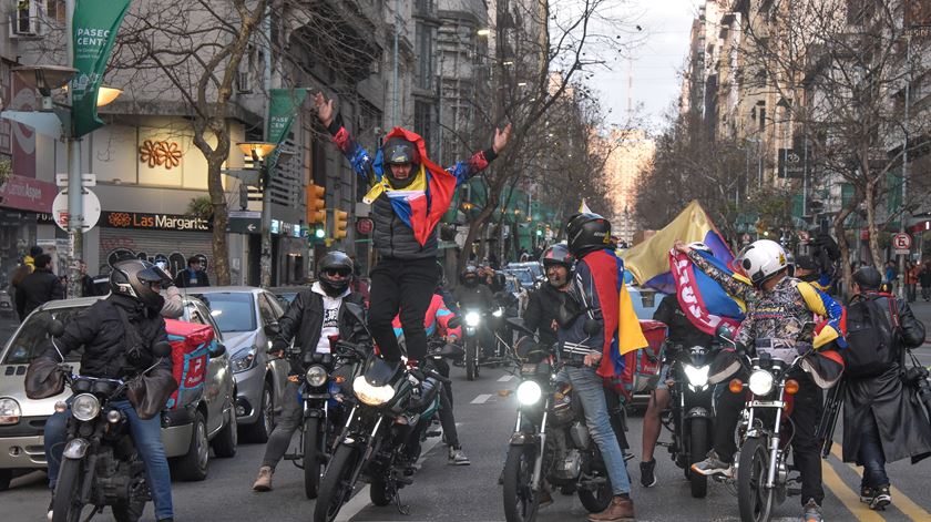 As imagens do protesto internacional em oposição a Nicolás Maduro