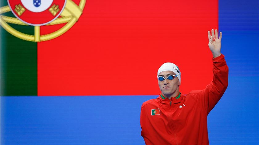 Diogo Cancela vence medalha de bronze nos 200 metros SM8 de natação dos Jogos Paralímpicos de Paris 2024. Foto: António Pedro Santos/Lusa