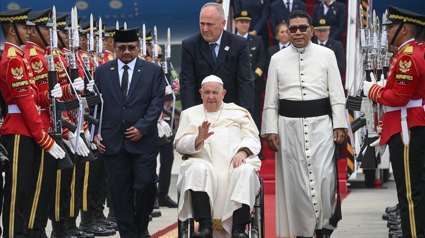 Papa Francisco chega a Jacarta, na Indonésia Foto: Alessandro Di Meo/EPA