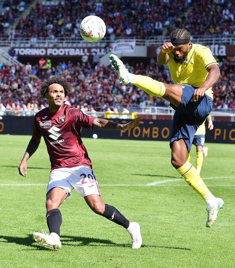 Nuno Tavares tem oito assistências em oito jogos na Lázio. Foto: Alessandro Di Marco/EPA Nuno Tavares tem oito assistências em oito jogos na Lázio. Foto: Alessandro Di Marco/EPA