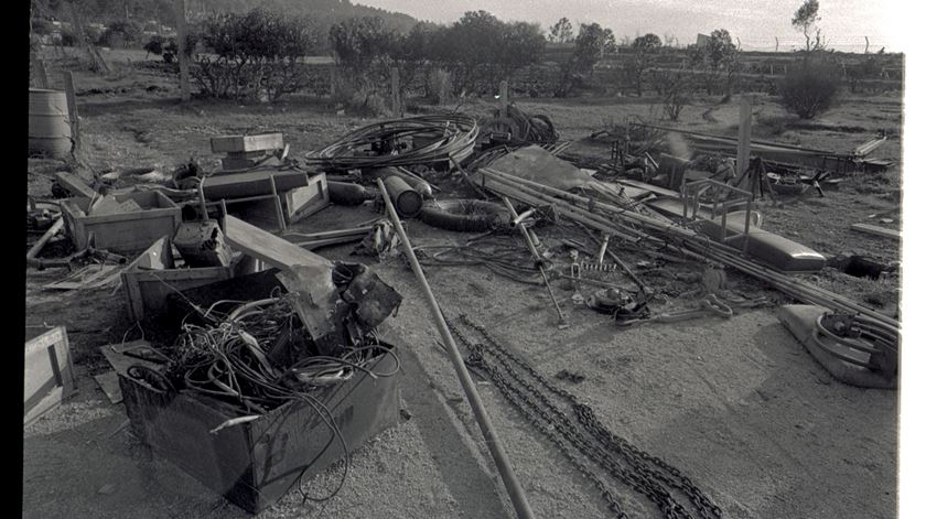 Bombardeamento dos emissores da Renascença, a 7 de novembro de 1975. Foto: Fernando Baião/ANTT