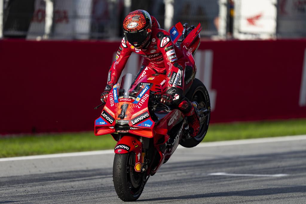 Francesco Bagnaia, Ducati, Barcelona. Foto: Siu Wu/EPA Francesco Bagnaia, Ducati, Barcelona. Foto: Siu Wu/EPA