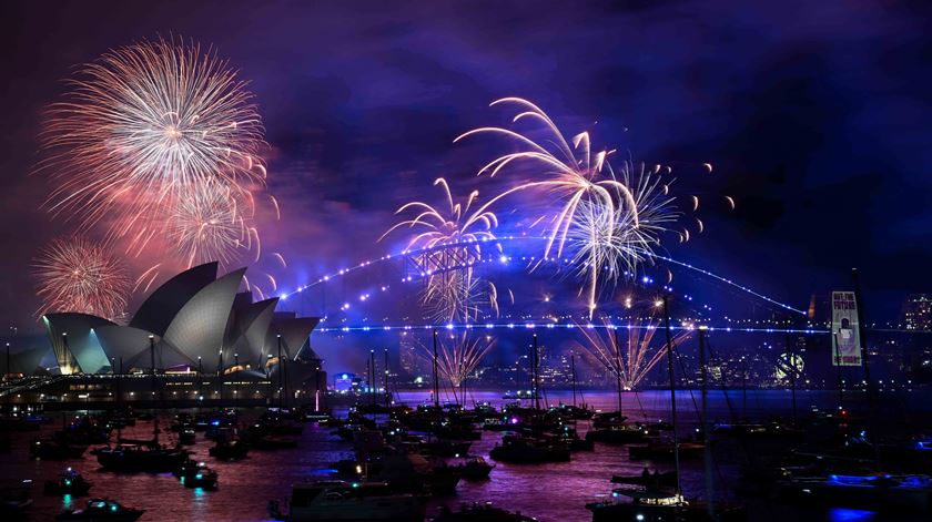 Ano Novo em Sydney. Foto: Bianca De Marchi/EPA