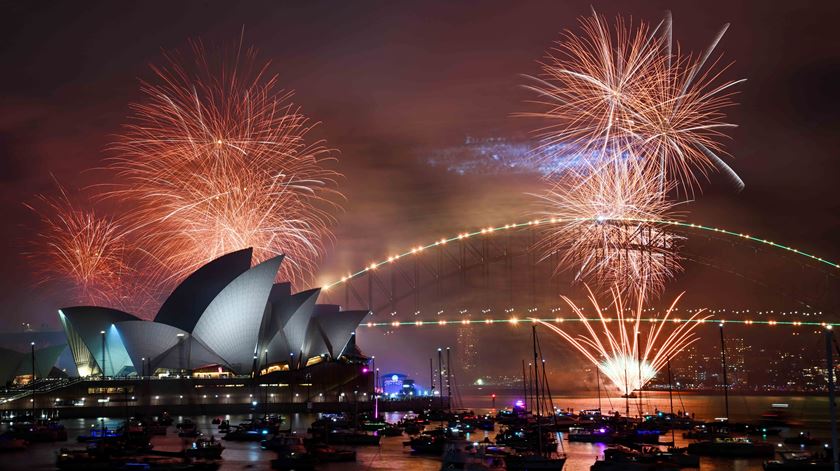 Ano Novo em Sydney. Foto: Bianca De Marchi/EPA