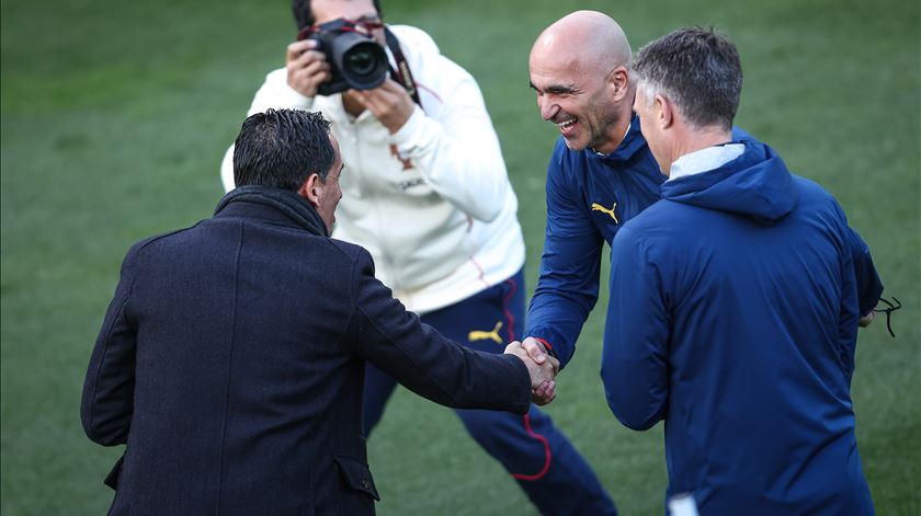 Pedro Proença, presente no treino de Portugal. Foto: Rodrigo Antunes/Lusa