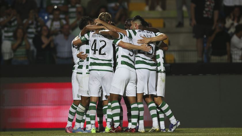 Francisco Trincão marca no Casa Pia vs Sporting. Foto: Paulo Cunha/Lusa
