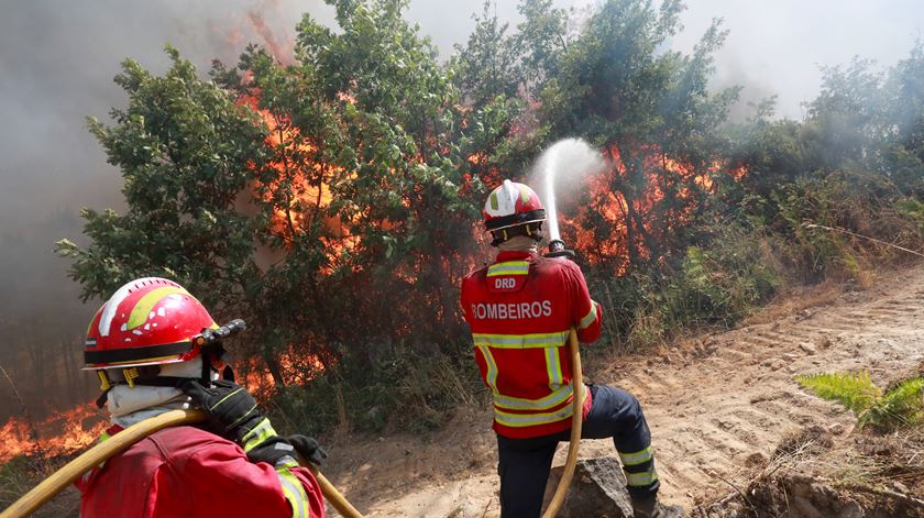 Incêndios. Mais de 100 operacionais combatem fogo na Serra do Caramulo