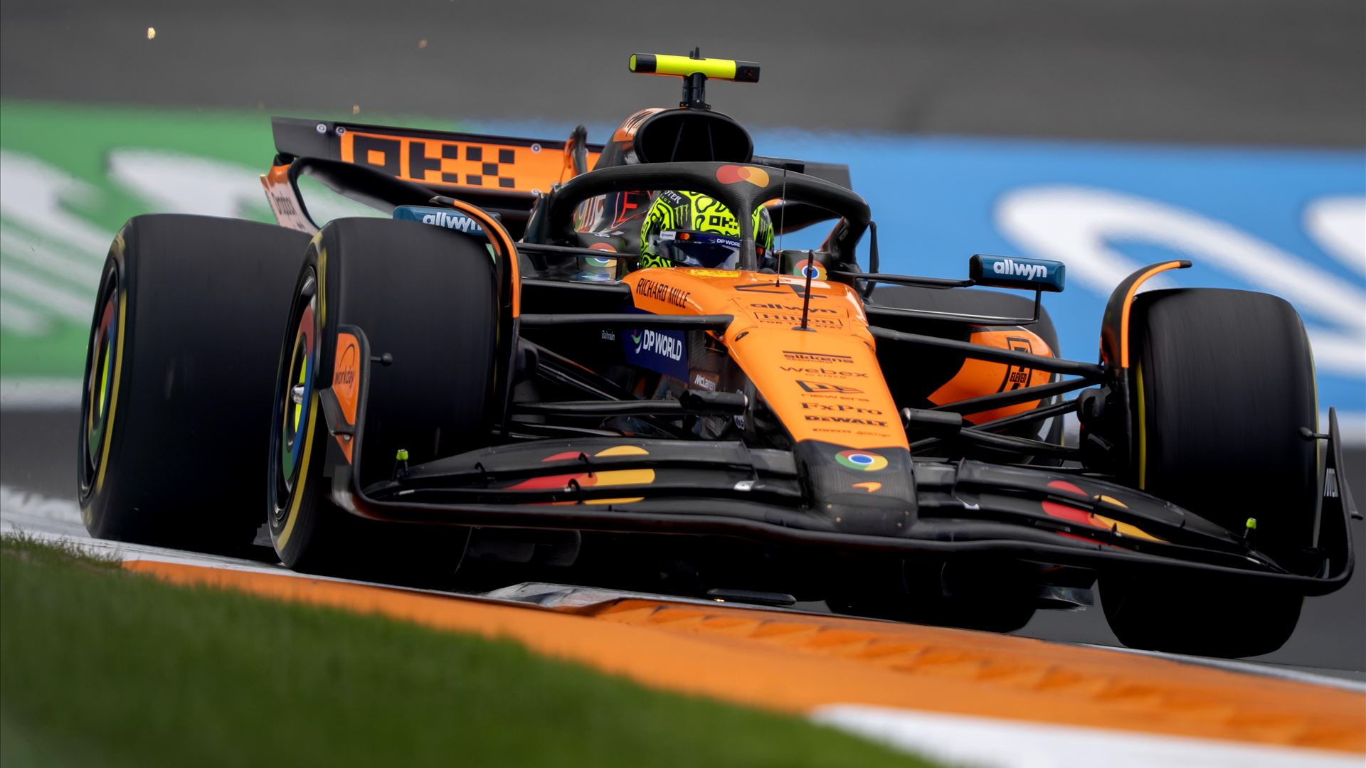 Lando Norris, o mais rápido nos treinos livres
