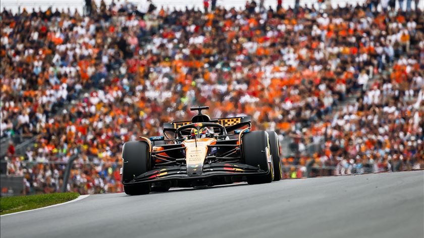 Oscar Piastri controlou a corrida pela McLaren. Foto: Sem Van Der Wal/EPA