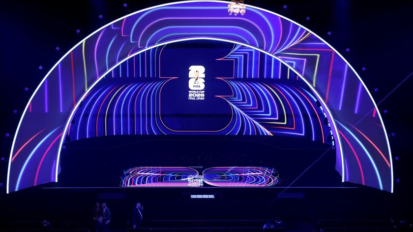 Sorteio da fase final do Mundial 2026. Foto: Shawn Thew/EPA