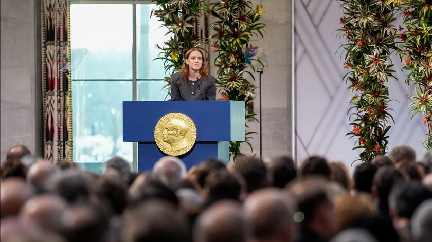 “Democracia é essencial para a paz.” Filha de María Corina Machado emociona em Oslo