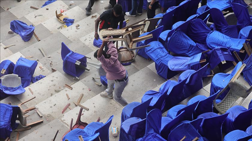 Digressão de Messi na Índia começou mal. Foto: Piyal Adhikary/EPA